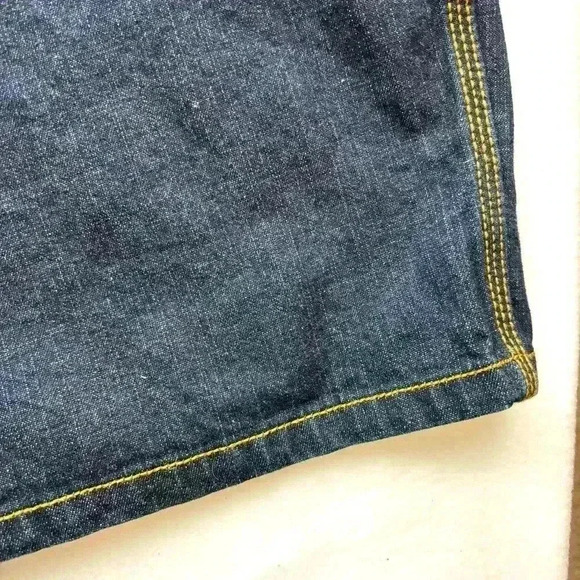 Ecko  Unltd Oversized Retro “90’s” Carpenter Dark Wash  Jean Shorts Size 46B - Picture 9 of 13